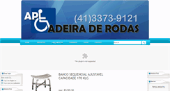 Desktop Screenshot of aplcadeiraderodas.com.br